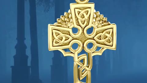 Celtic Tree of Life Gold Cross: A Stunning Halloween Accessory