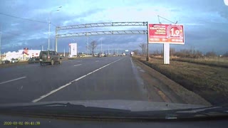 Car Flips Through Air Due to Merging