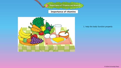 Vitamins and Minerals