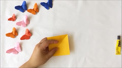 How to make Origami paper butterflies - DIY crafts - Origami paper craft - 5 minutes art and craft