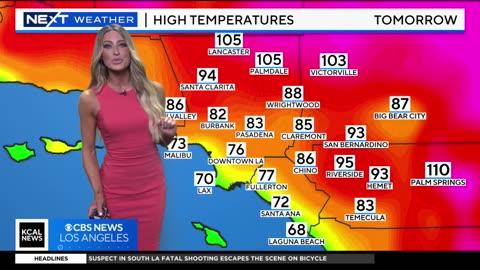 Triple-digit temperatures heading to Southern California