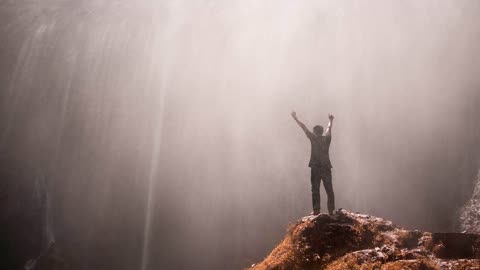 Immerse Yourself in the Serenity of Waterfall Ambience.