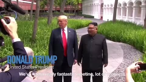 Korean President. Goes on a Walk With Trump