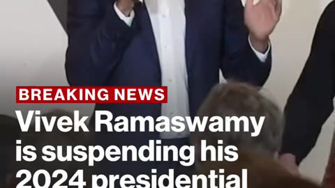 Vivek Ramaswamy announced he is ending his 2024 presidential campaign on Monday night