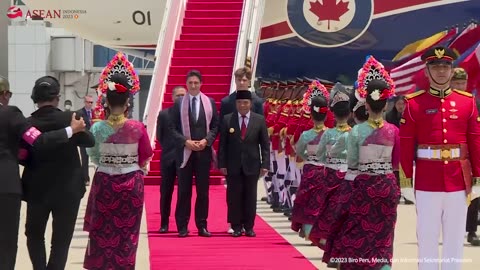 Arrival of Canadian PM Justin Trudeau at Soekarno-Hatta International Airport, September 5, 2023