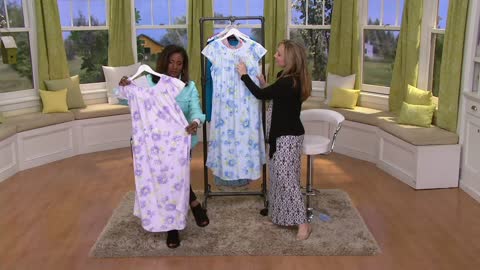 Carole Hochman Short Sleeve Floral Nightgown on QVC