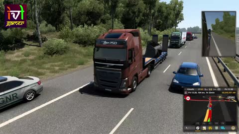 Brake Test VOLVO FH GLOBETROTTER XL - ETS 2 1.46 - #ets2 #volvo #shorts #braketest