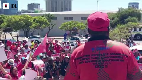 Watch: Unions Protest Ahead Of Budget Speech 2023