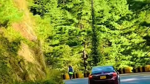 Beautiful View Road of Nathia Gali Pakistan