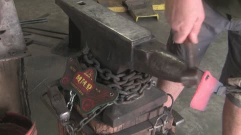 FORGING A SPRING STEEL CLEAVER