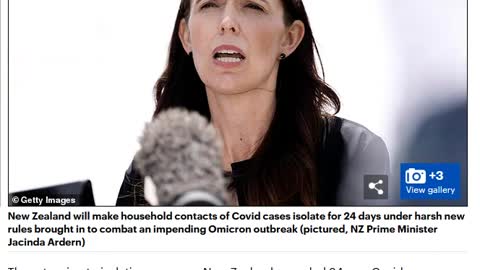 New Zealand PM to Enforce Contact Tracing & Force Isolate for 24 DAYS