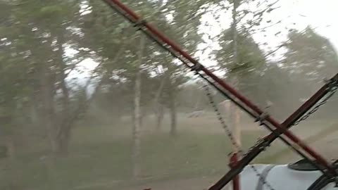 Wind Tears Roof Off of House