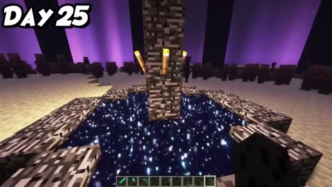 Minecraft hardcor 100 day survive gaming video