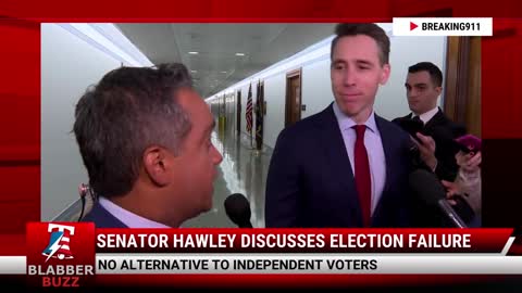 Senator Hawley Discusses Election Failure