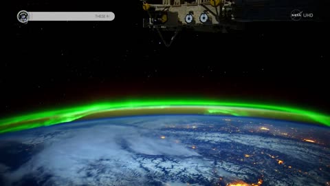 Stunning Aurora Borealis from Space in Ultra-High Definition (4K)