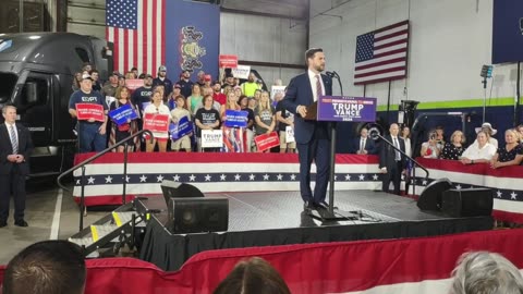 JD Vance in Erie, Pennsylvania