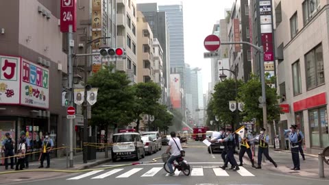 Explosion rips through building in Tokyo