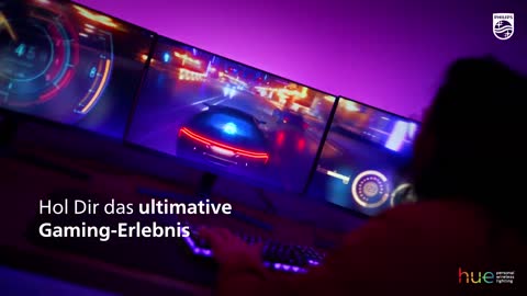 Philips Hue Play Gradient Lightstrip für drei Monitore