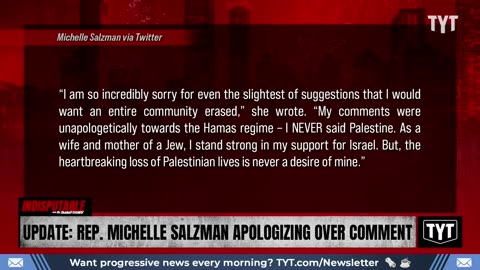 DEATHWISHING REPUBLICAN UPON ALL PALESTINIANS APOLOGIZES