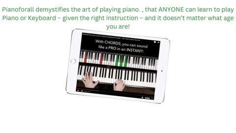 Age is just a number! Learn piano