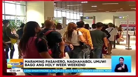 Maraming pasahero, naghahabol umuwi bagoang Holy Week