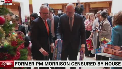 Former PM Scott Morrison censured by parliament