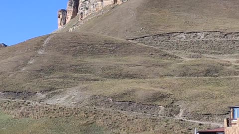 View of mount Elbrus and mount the Sphinx