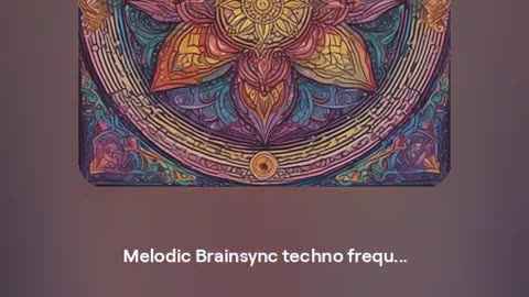 This is AMAZING -Melodic Brainsync techno frequencies No 18 to attract wealth, love, health