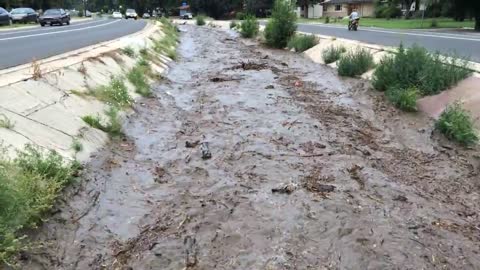 Flash flooding in camp creek