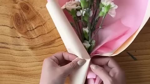 bouquet wrap diy tutorial💐