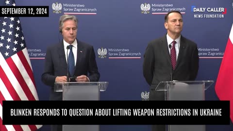 Antony Blinken Responds to Question About Lifting Weapon Restrictions in Ukraine