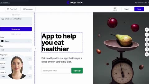 AI-Powered Landing Page Builder By Copymatic