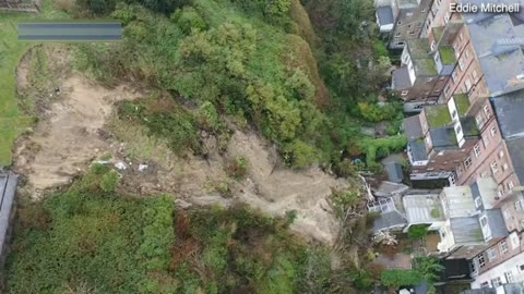 Aerial images show huge landslip in St Leonards-on-Sea