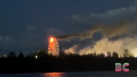 At least 23 injured when fire breaks out on a Ferris wheel in Germany