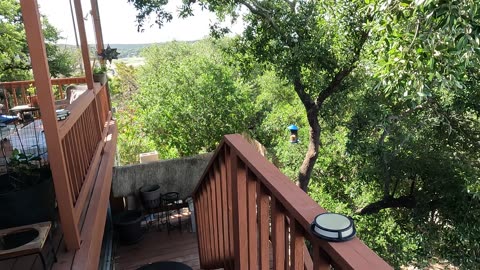 A view from the deck of the Riley's house in Texas.