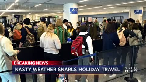 Bad Weather And Fewer Planes Pose Challenges During Busiest Travel Day Of The Year