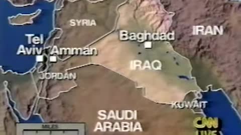 CNN Gulf War Begins January 16, 1991