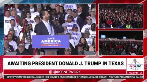 Donald Trump Jr Speech at Trumps Rally last night