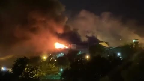 Fire in a Teheran prison, Iran