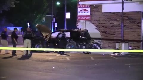 5 injured, 1 critical after stolen vehicle crashes into car, NW side dry cleaner