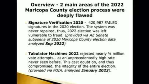 REVEALED: Presentation Estimates a QUARTER MILLION Misread Ballots In Maricopa County