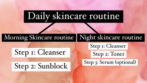 Skin care routine