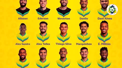 ব্রাজিলের কাতার বিশ্বকাপ দল || Brazil World Cup Final squad 2022 || Football Bangla