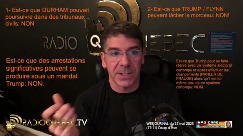 Extrait du WEBJOURNAL de RADIO-QUÉBEC du 21 mai 2023 - Coup-d'état - Trump Réélire