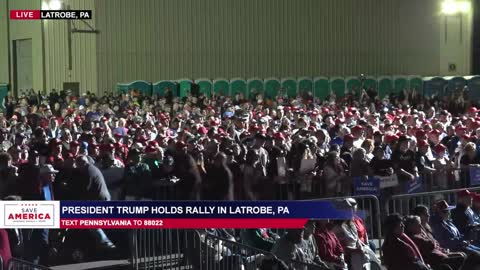 President Donald Trump gives powerful speech in Latrobe, PA