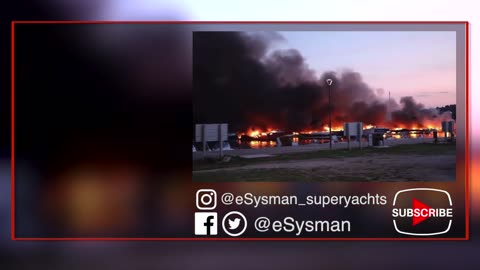 Massive Marina Blaze Chaos as over 20 Boats Destroyed | SY News