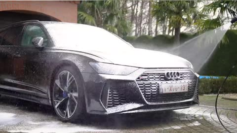 Dirty AUDI RS6 deep cleaning__interior & exterior