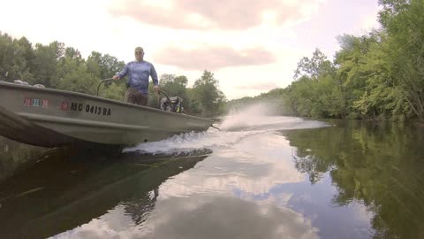 First water test of the Long Tail Jon Boat on MidMichigan’s Grand River