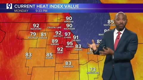 Excessive Heat Warning continues through Tuesday night