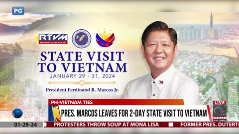 Pres. Marcos leaves for 2-day state visit to Vietnam